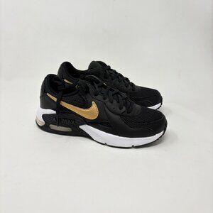 Nike Air Max Excee Black Metallic Gold White Womens Size 5.5 DH1088-001